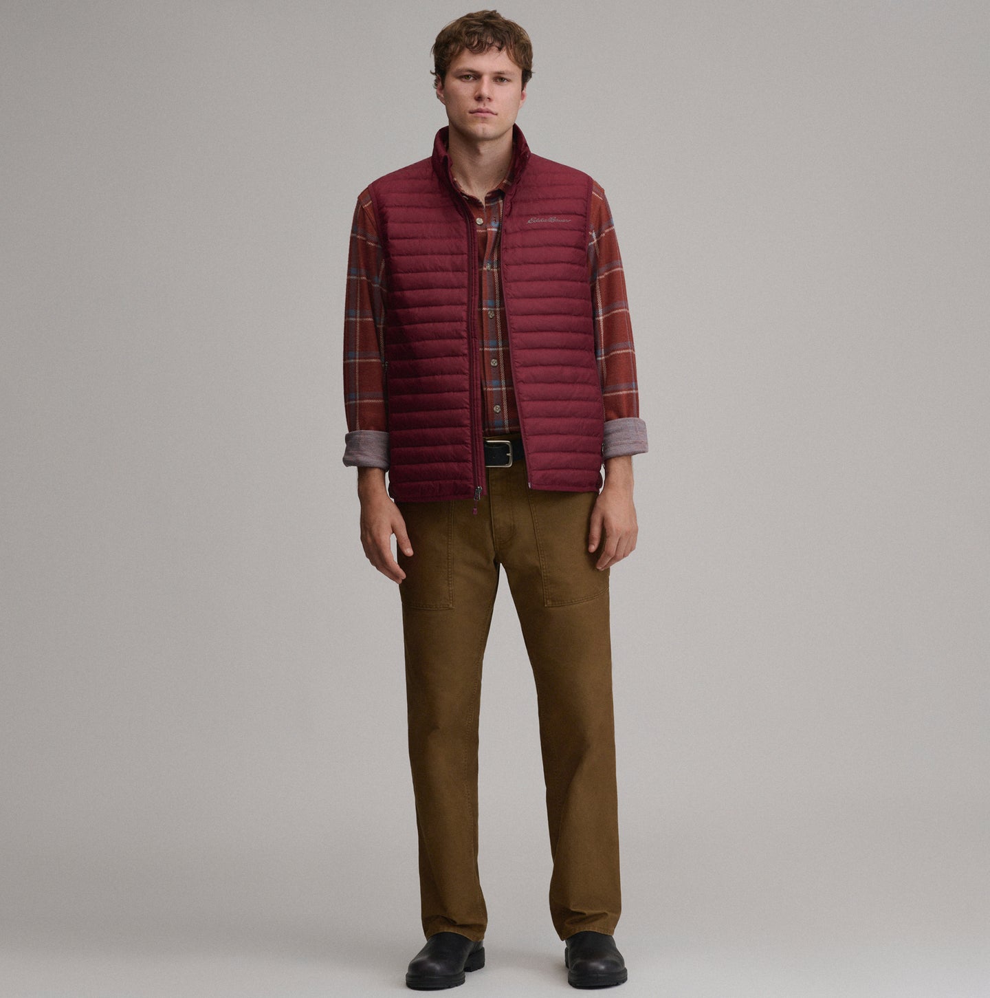 Microlight Down Vest-Dk Lava-20