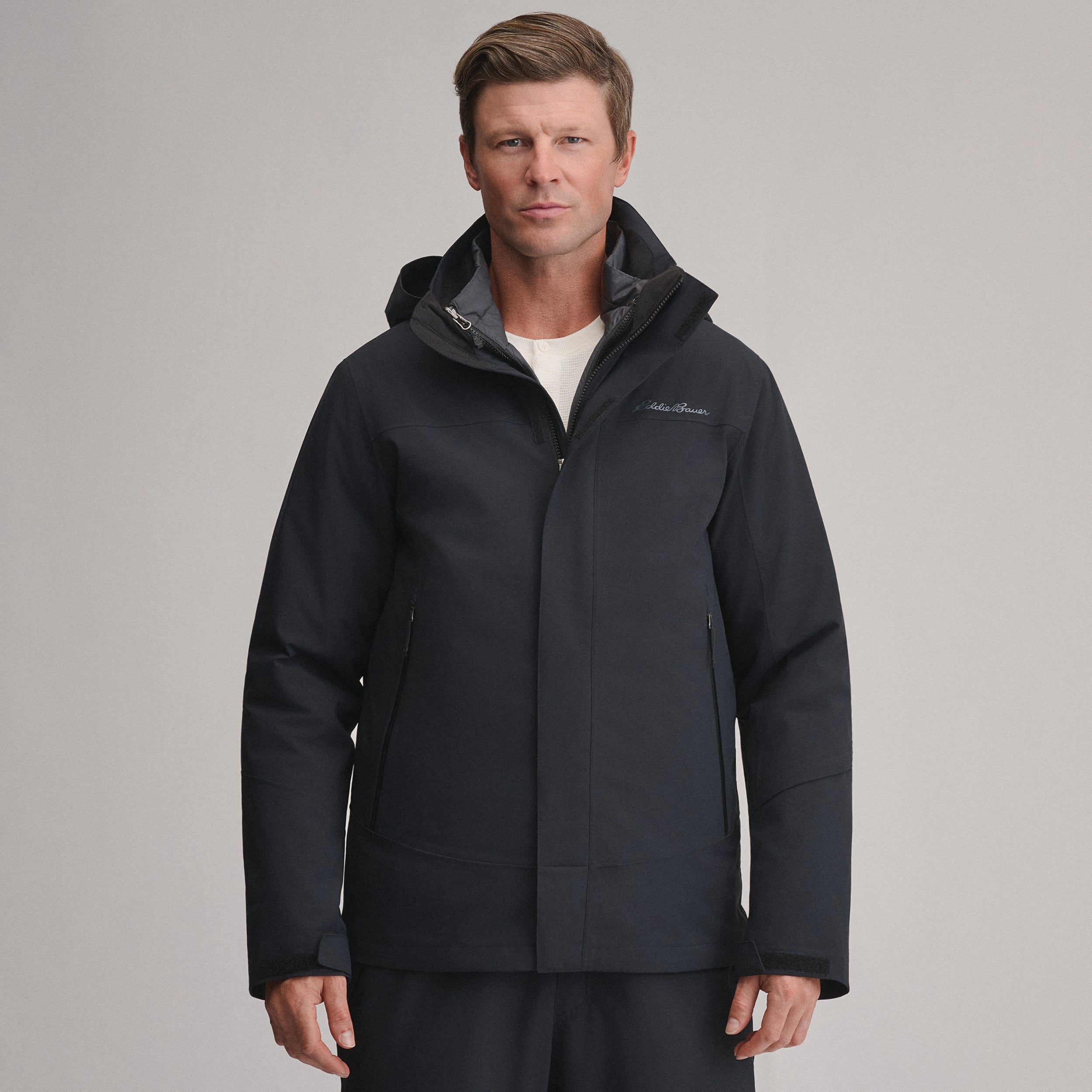ジャケット・アウター 00s Eddie Bauer 2way mods coat BLK M Eddie Bauer Men's Powder Search 2.0 3-In-1 Ja