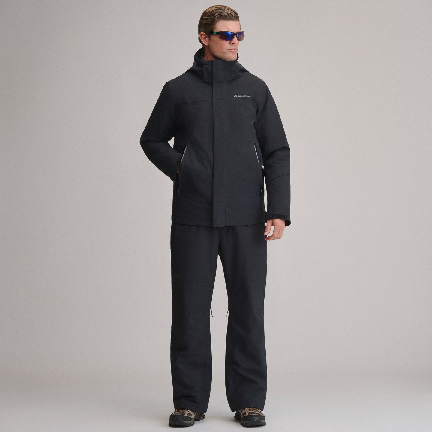 Men's Powder Search 2.0 3-In-1 Waterproof Down Ski Jacket-Black-6