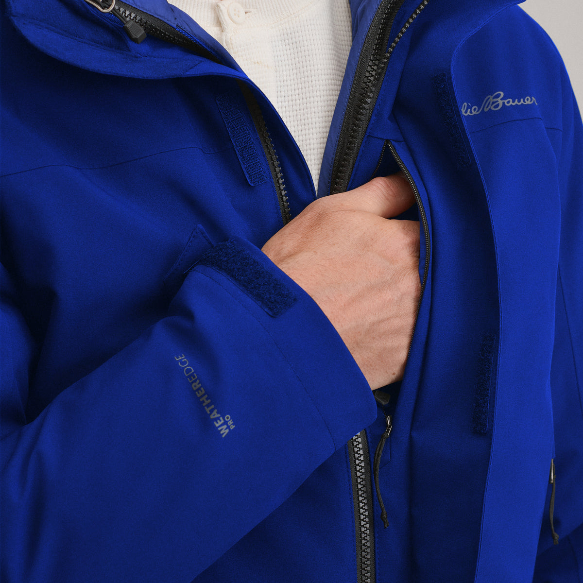 Men's Powder Search 2.0 3-In-1 Waterproof Down Ski Jacket-Whistle Blue-15
