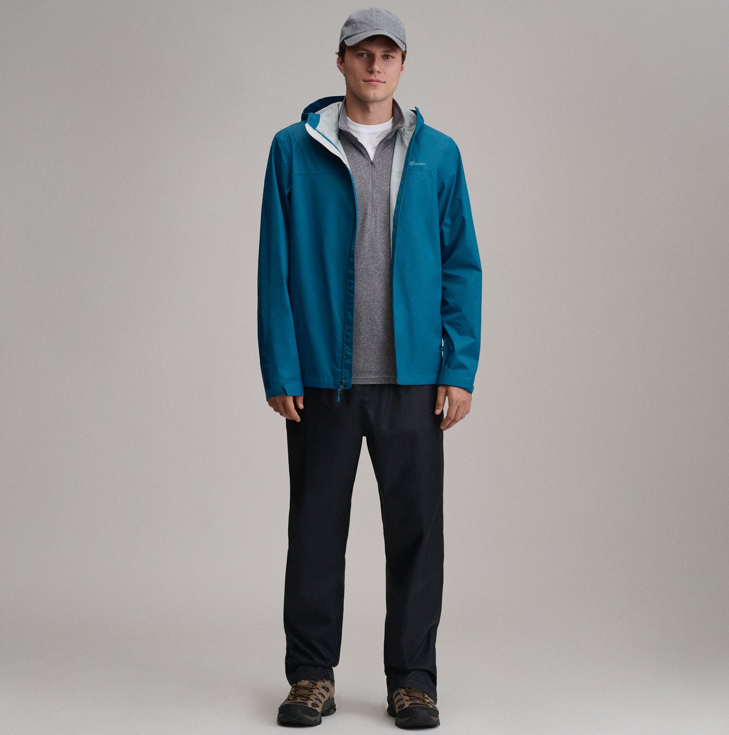 Men's RipPac® Pro Waterproof Hooded Rain Jacket-Meridian Blue-6