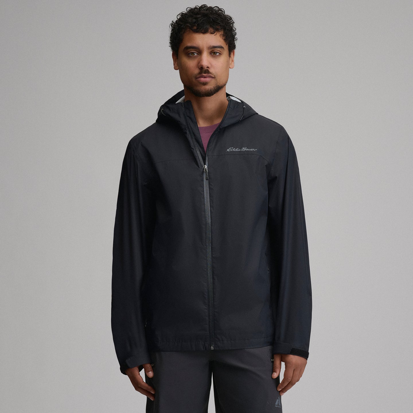 Men's RipPac® Pro Waterproof Hooded Rain Jacket-Black-13