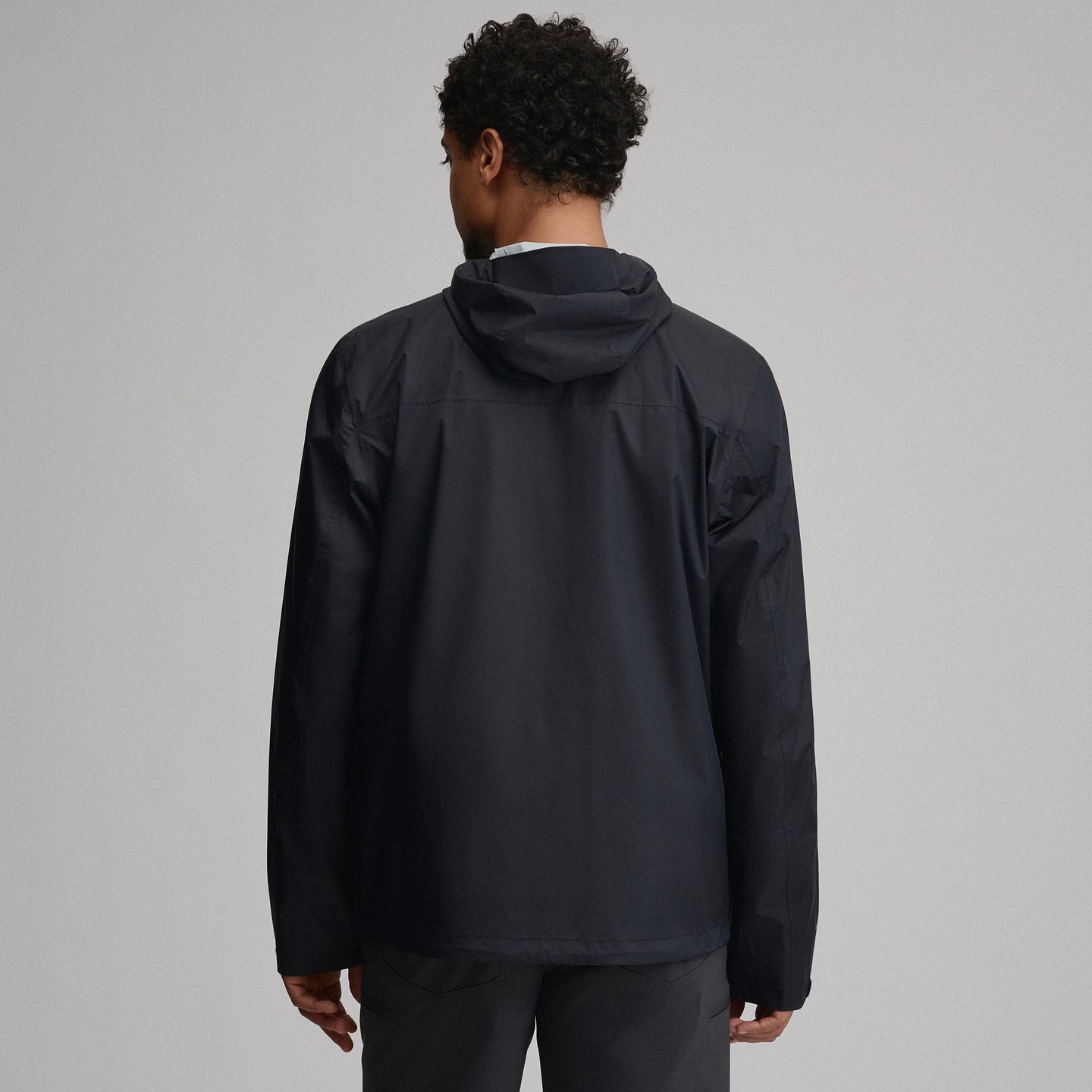 Men's RipPac® Pro Waterproof Hooded Rain Jacket-Black-14