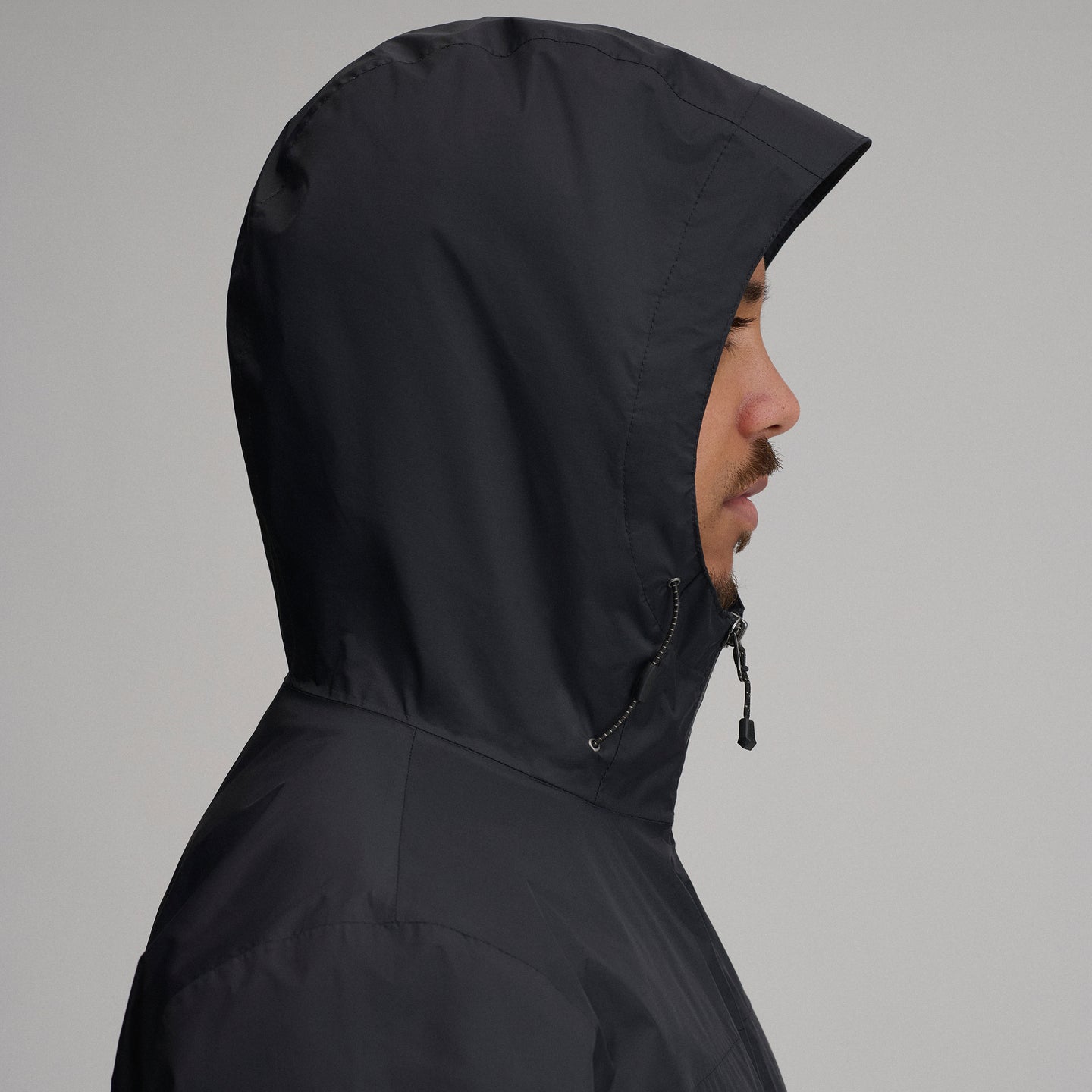 Men's RipPac® Pro Waterproof Hooded Rain Jacket-Black-16