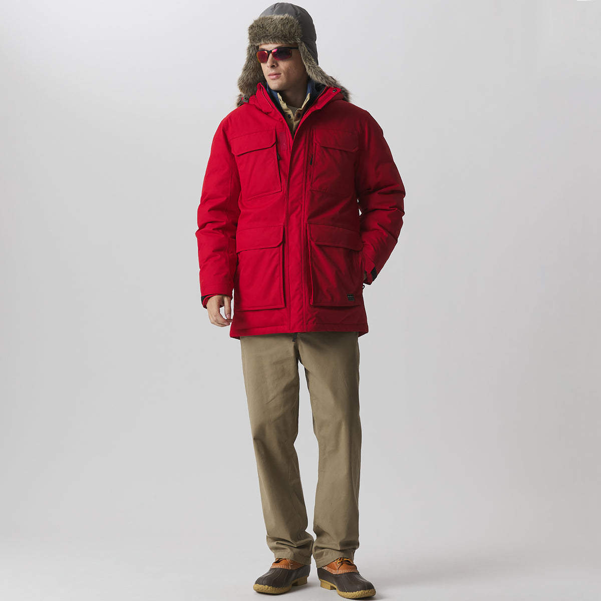Men's Superior Arctic Down Parka-Cardinal-3