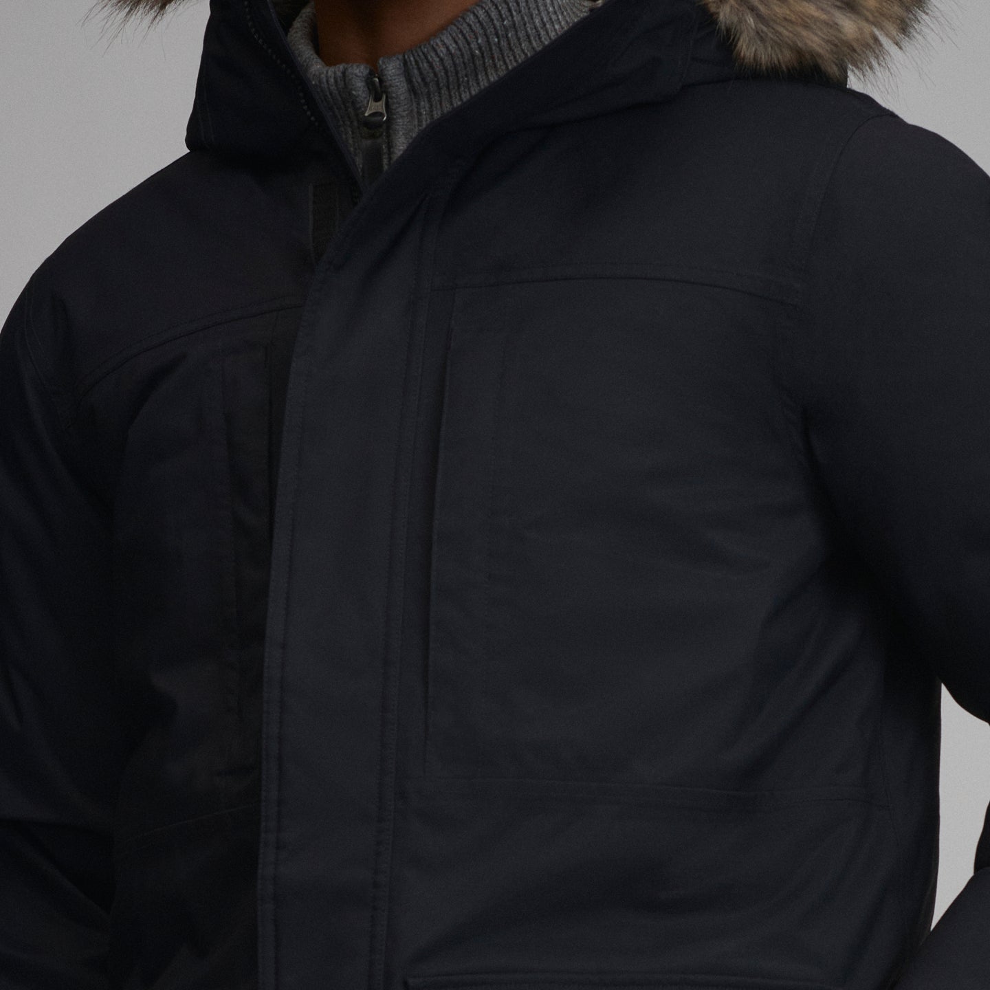 Men's Superior Down Waterproof Hooded Parka-Black-3