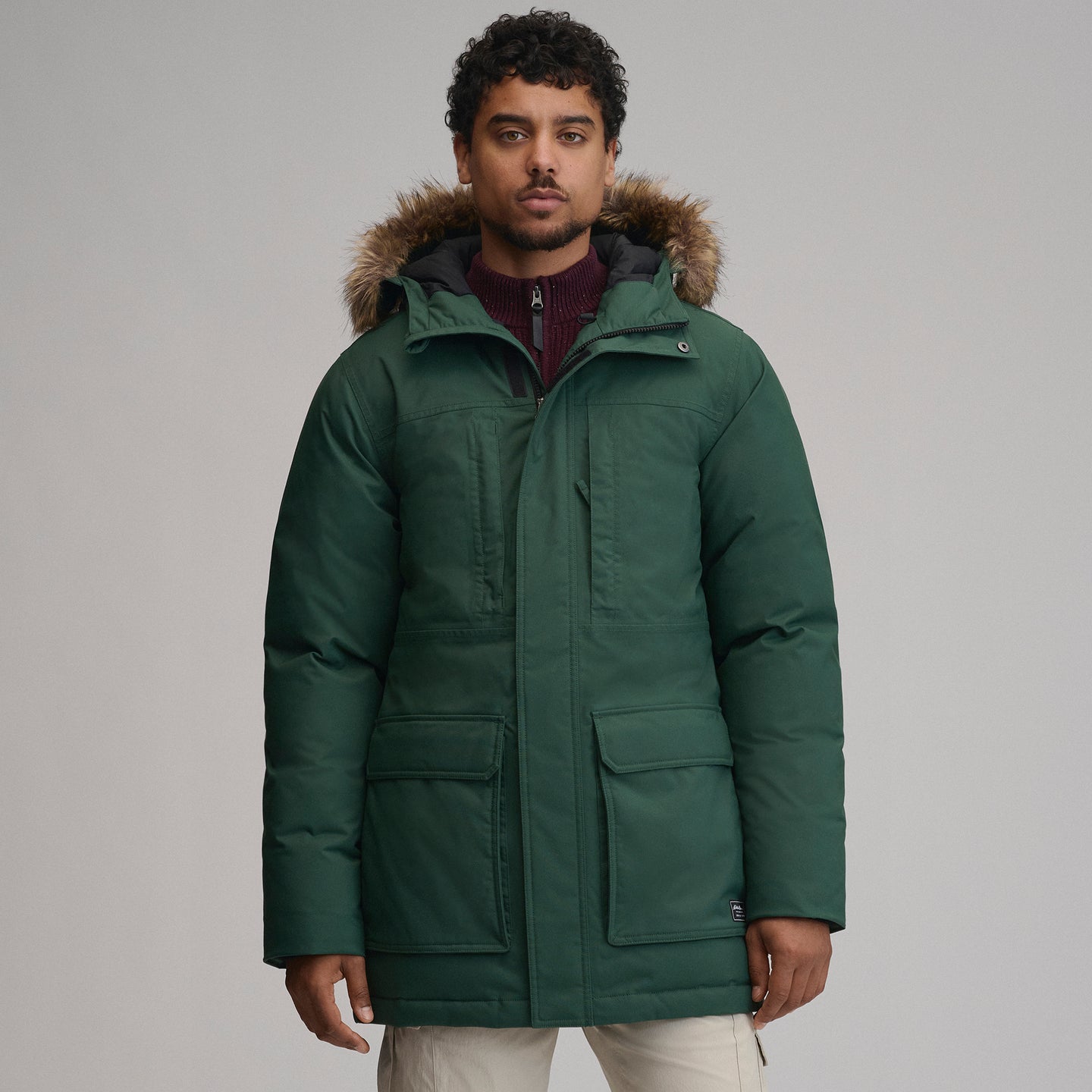 Men's Superior Down Waterproof Hooded Parka-Dark Mint-7