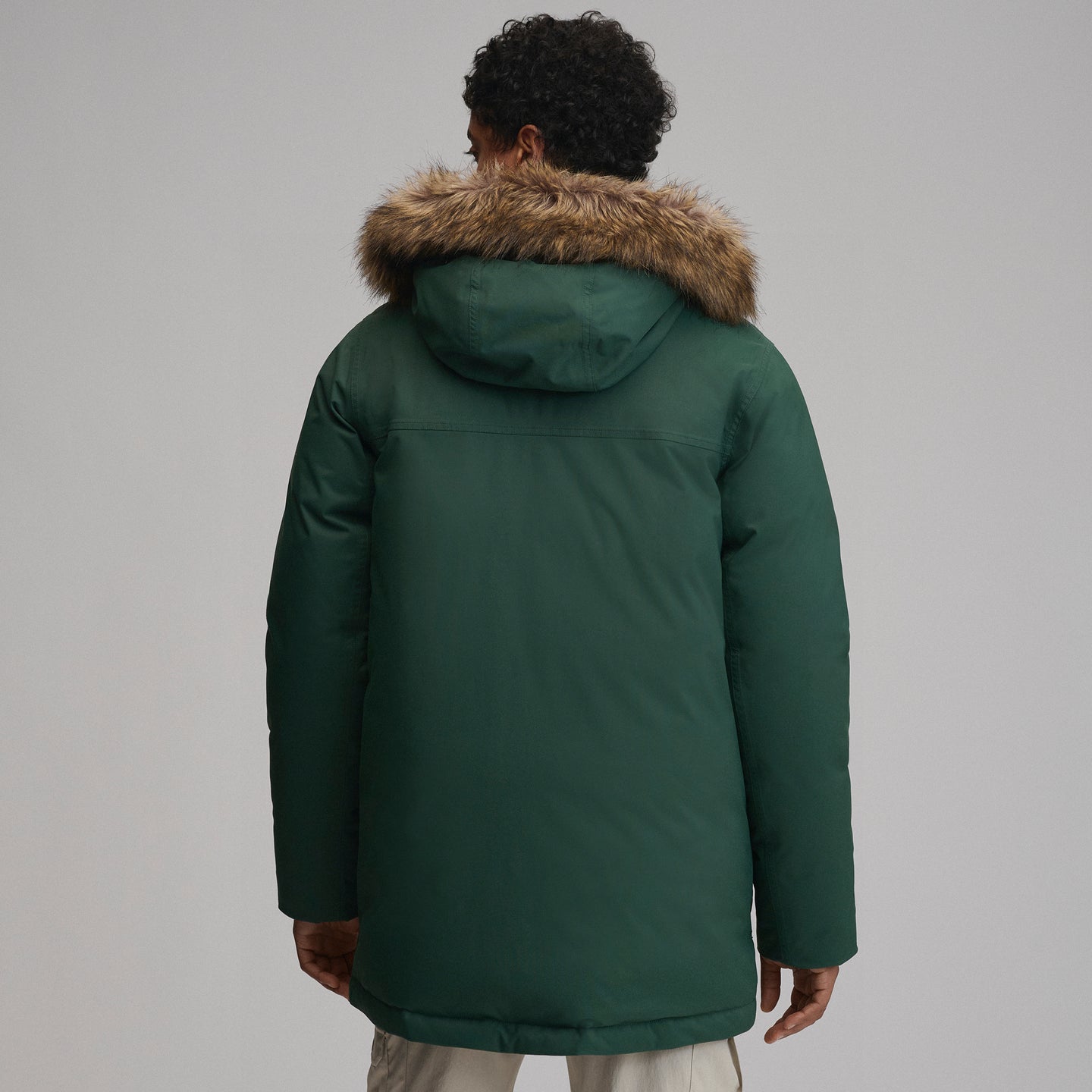 Men's Superior Down Waterproof Hooded Parka-Dark Mint-8