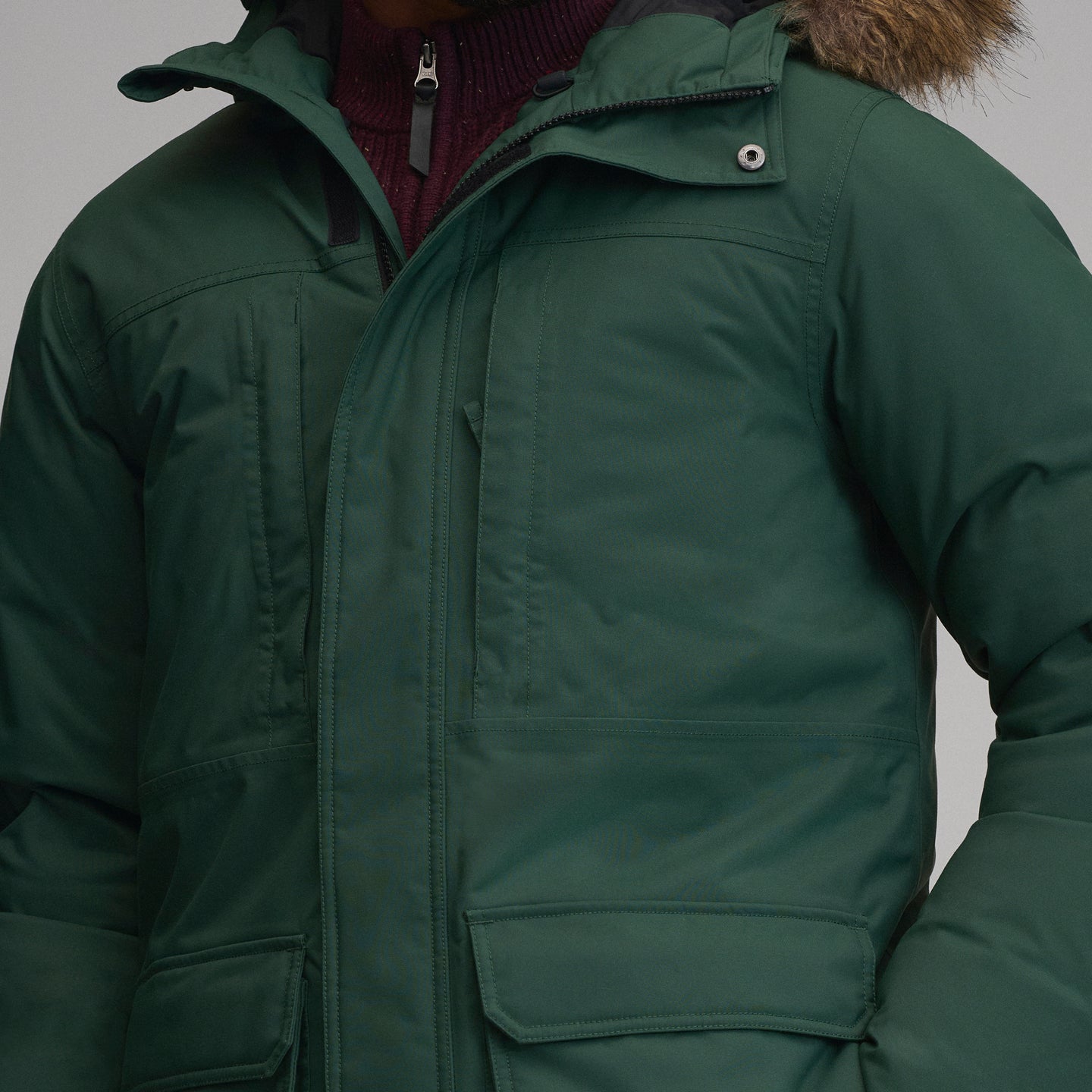 Men's Superior Down Waterproof Hooded Parka-Dark Mint-9