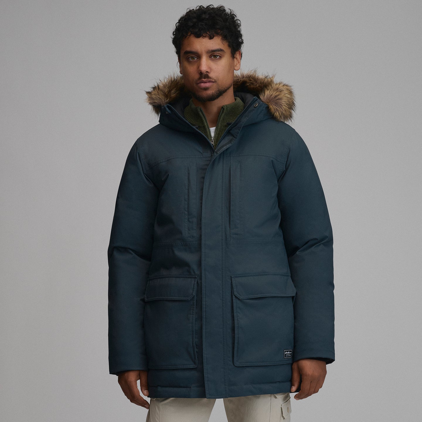 Men's Superior Down Waterproof Hooded Parka-Storm-19