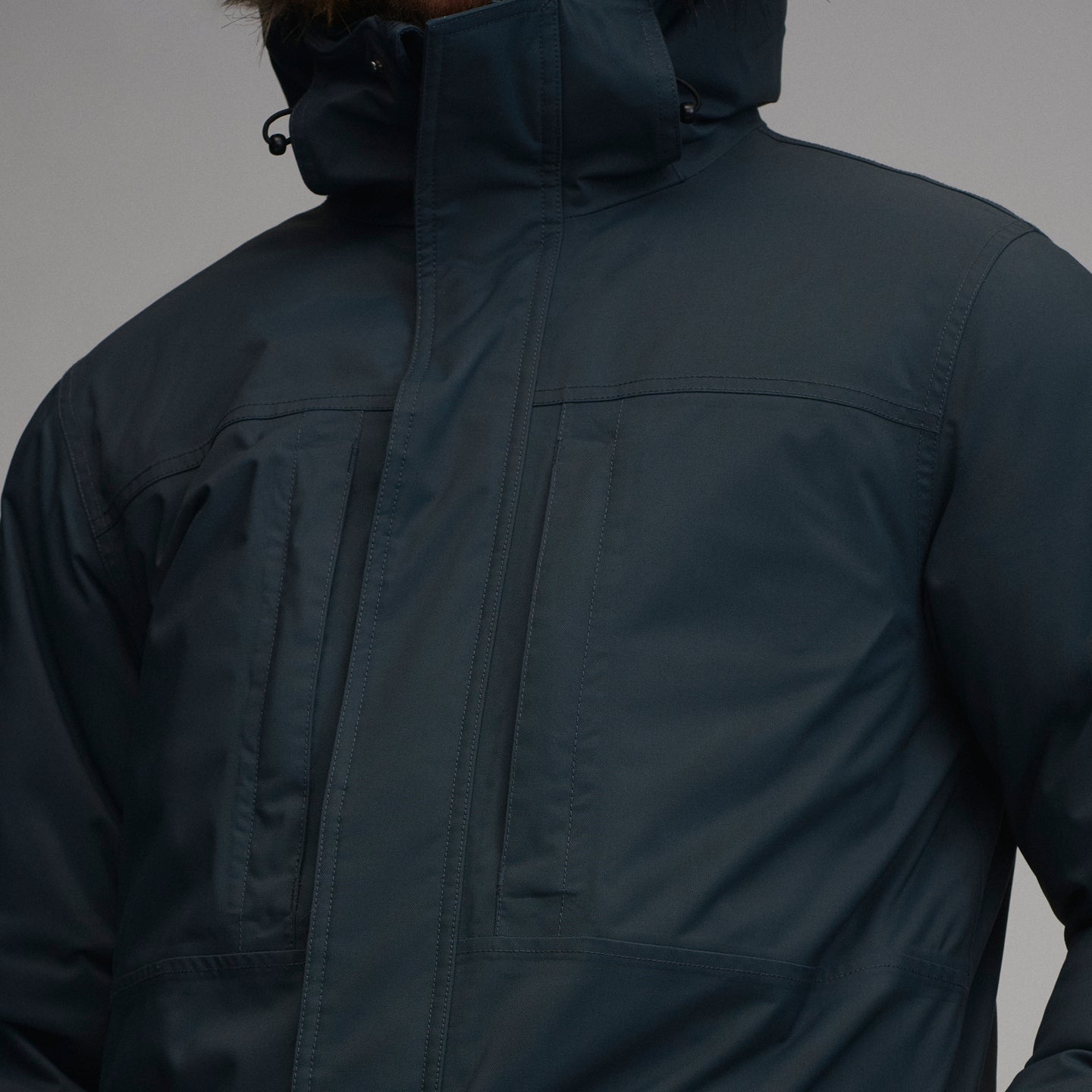 Men's Superior Down Waterproof Hooded Parka-Storm-22
