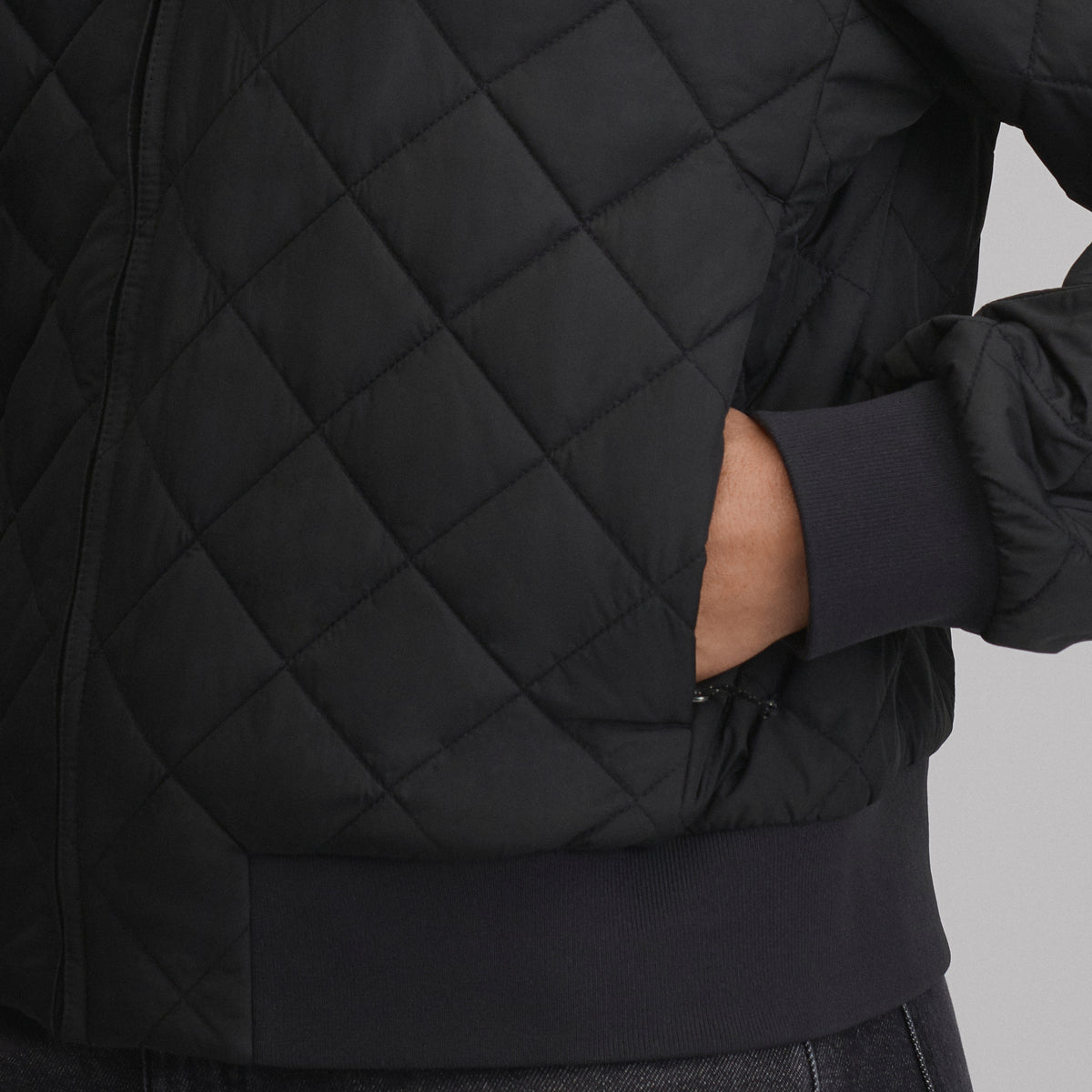 Quilted Bomber-Black-3