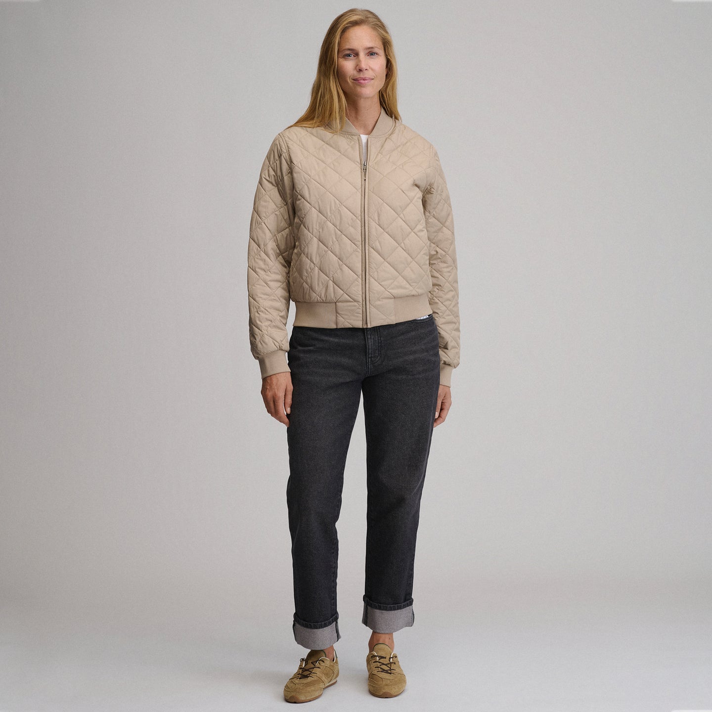 Quilted Bomber-Ltkhaki-9