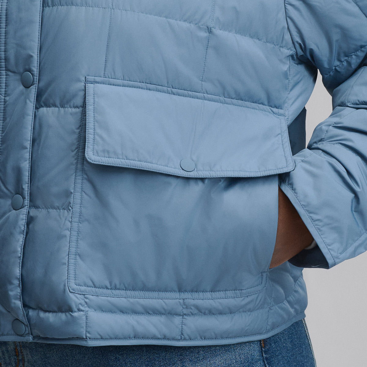 Women's Hi-Low Hem Jacket-Dark Horizon-3