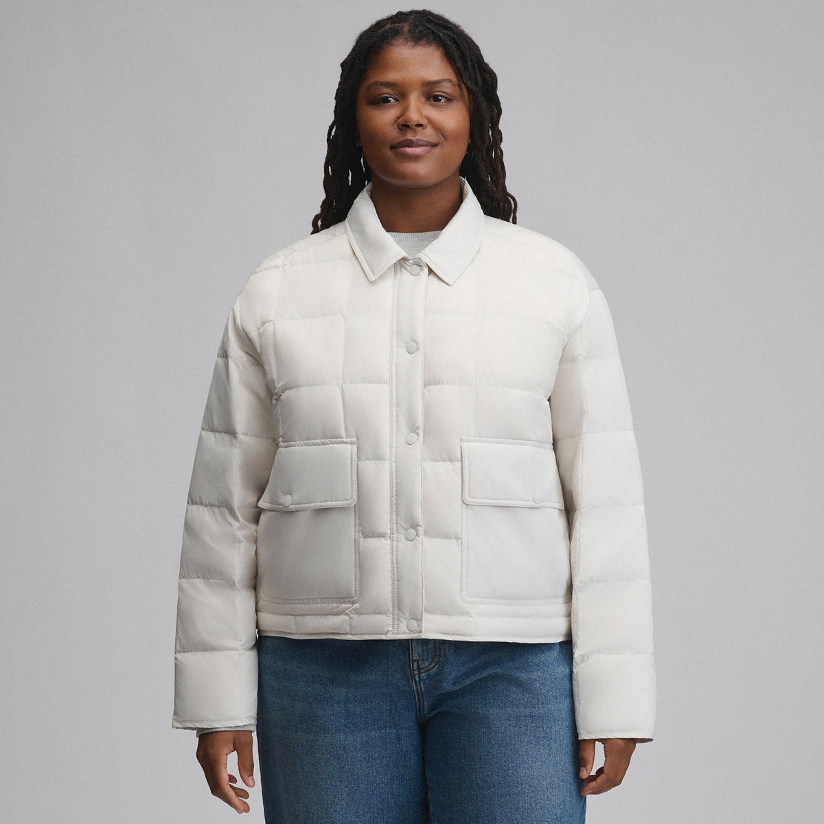 Women's Hi-Low Hem Jacket-Vapour-5