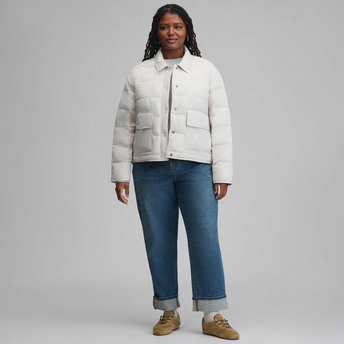 Women's Hi-Low Hem Jacket-Vapour-8