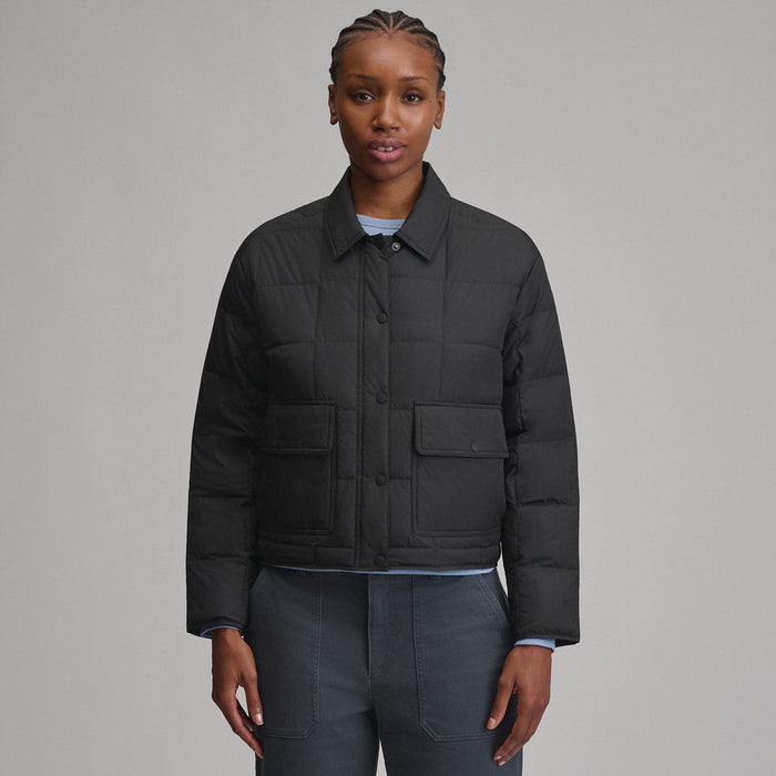 Women's High-Low Hem Down Jacket