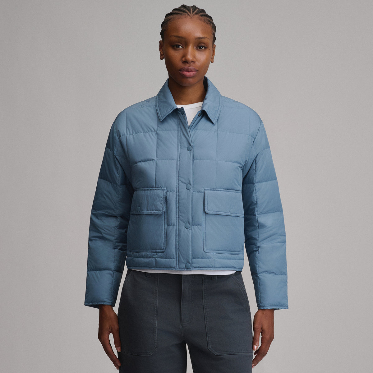 Women's Hi-Low Hem Jacket-Dark Horizon-5