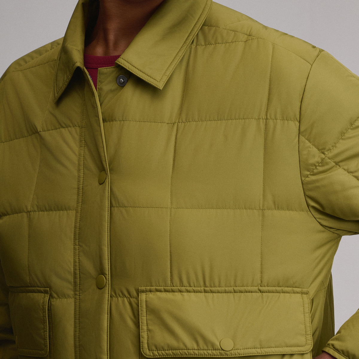 Women's Hi-Low Hem Jacket-Seaweed-11