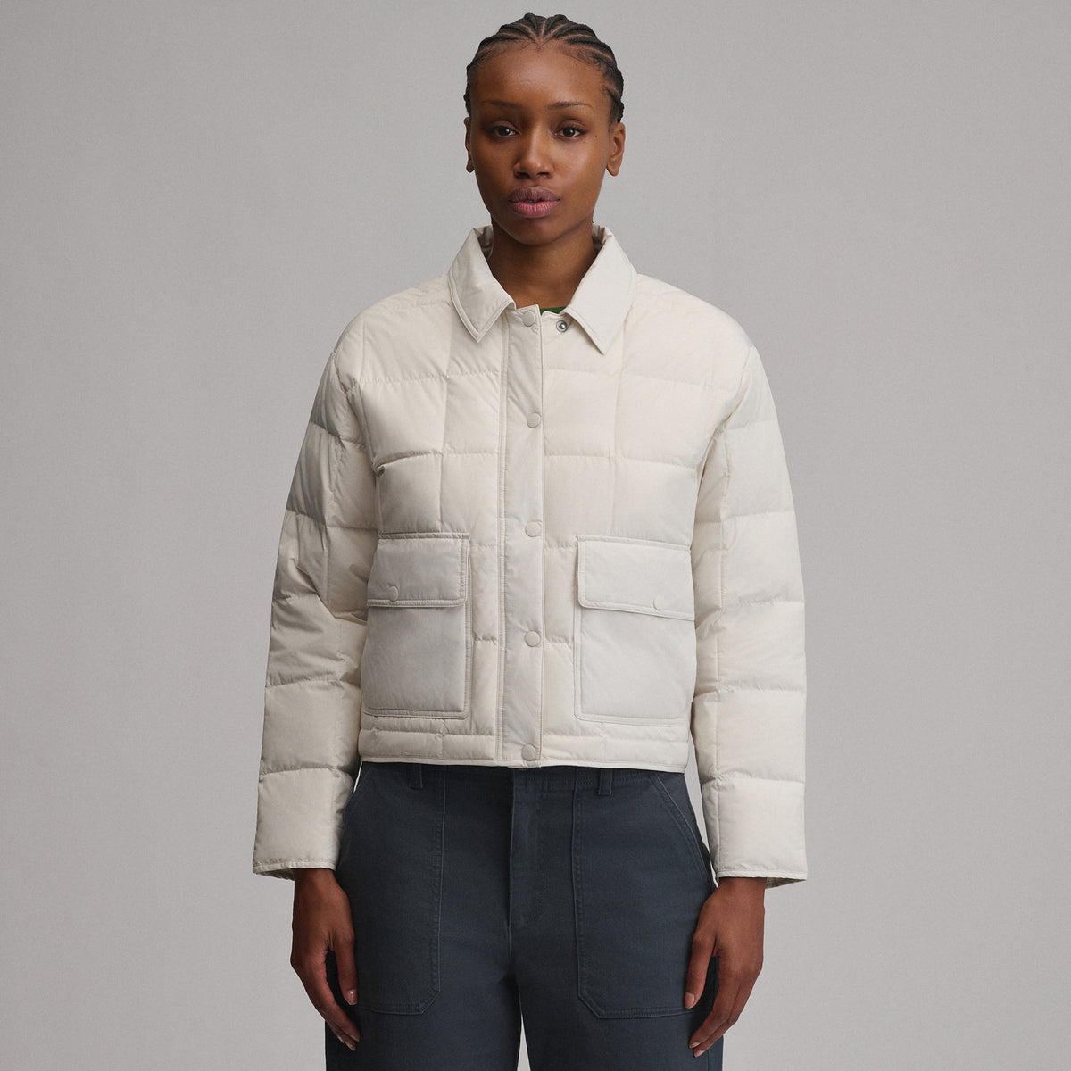 Women's Hi-Low Hem Jacket-Vapour-13