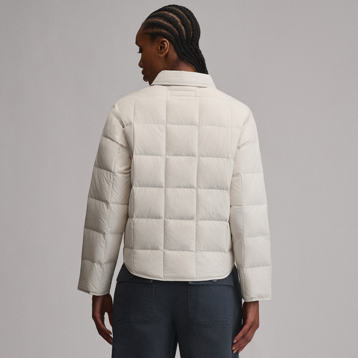Women's Hi-Low Hem Jacket-Vapour-14