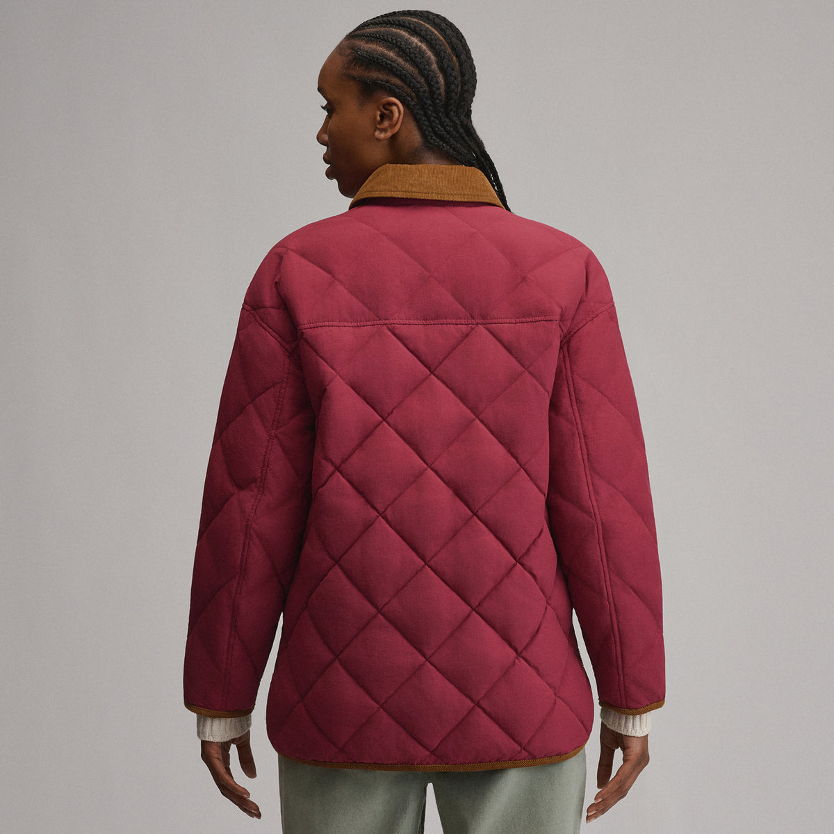 Women's Insulated Long Barn Coat-Blossom-6