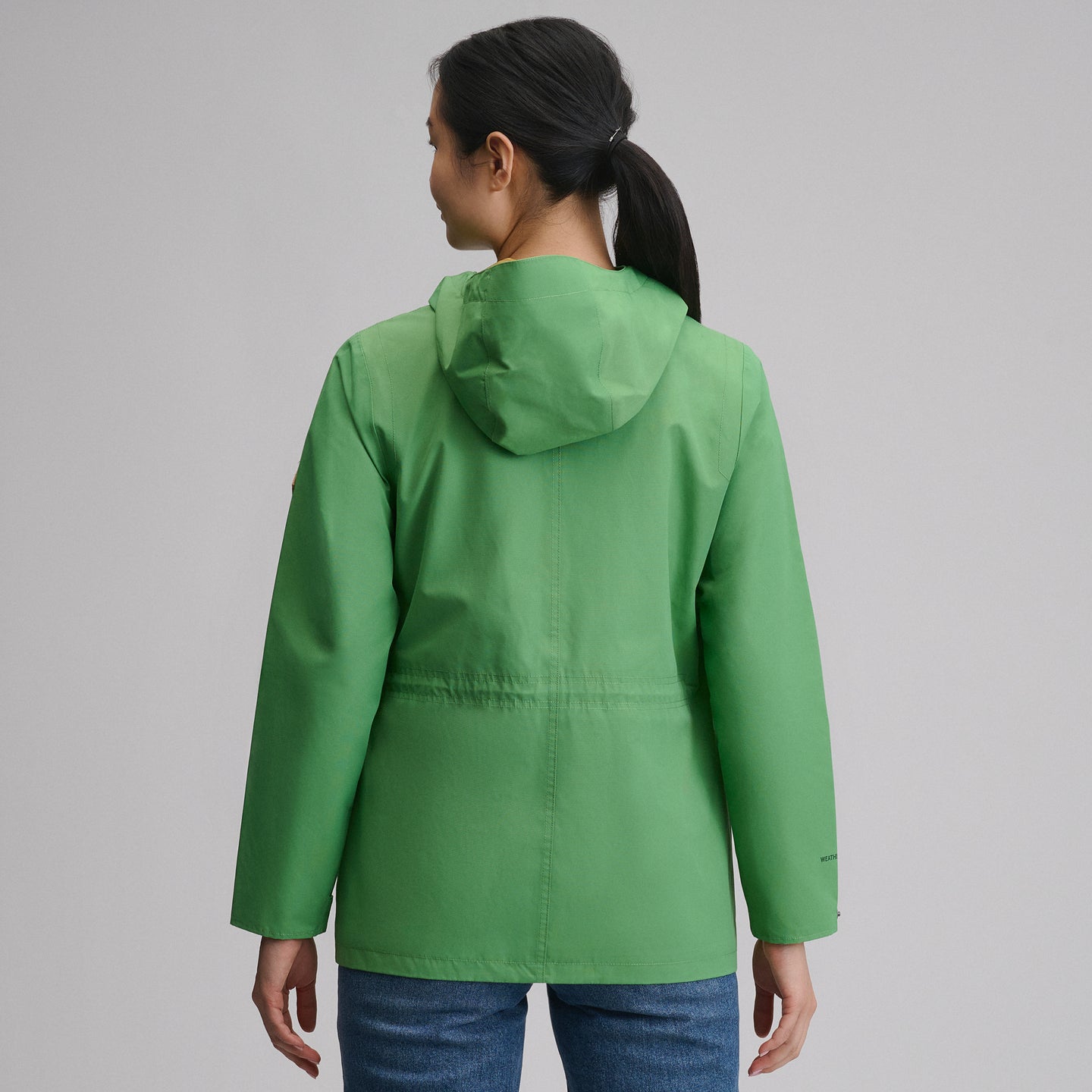 Women's Charly Waterproof Hooded Rain Jacket-Light Moss-6