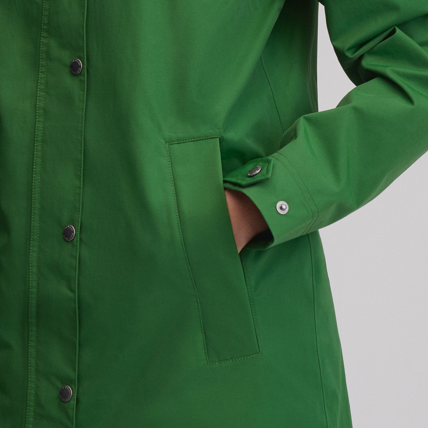 Women's Charly Waterproof Hooded Rain Parka-Asparagus-4