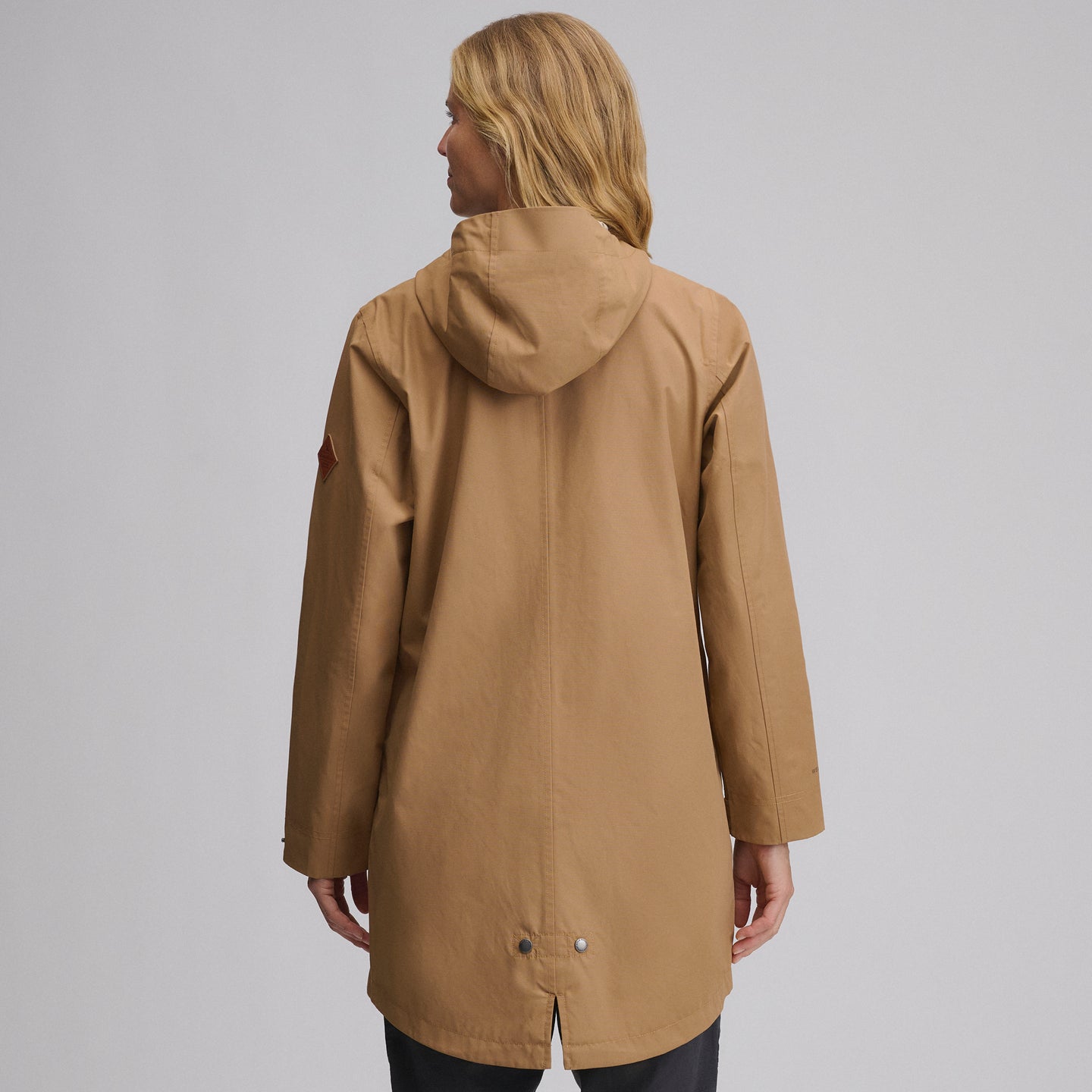 Women's Charly Waterproof Hooded Rain Parka-Camel-7