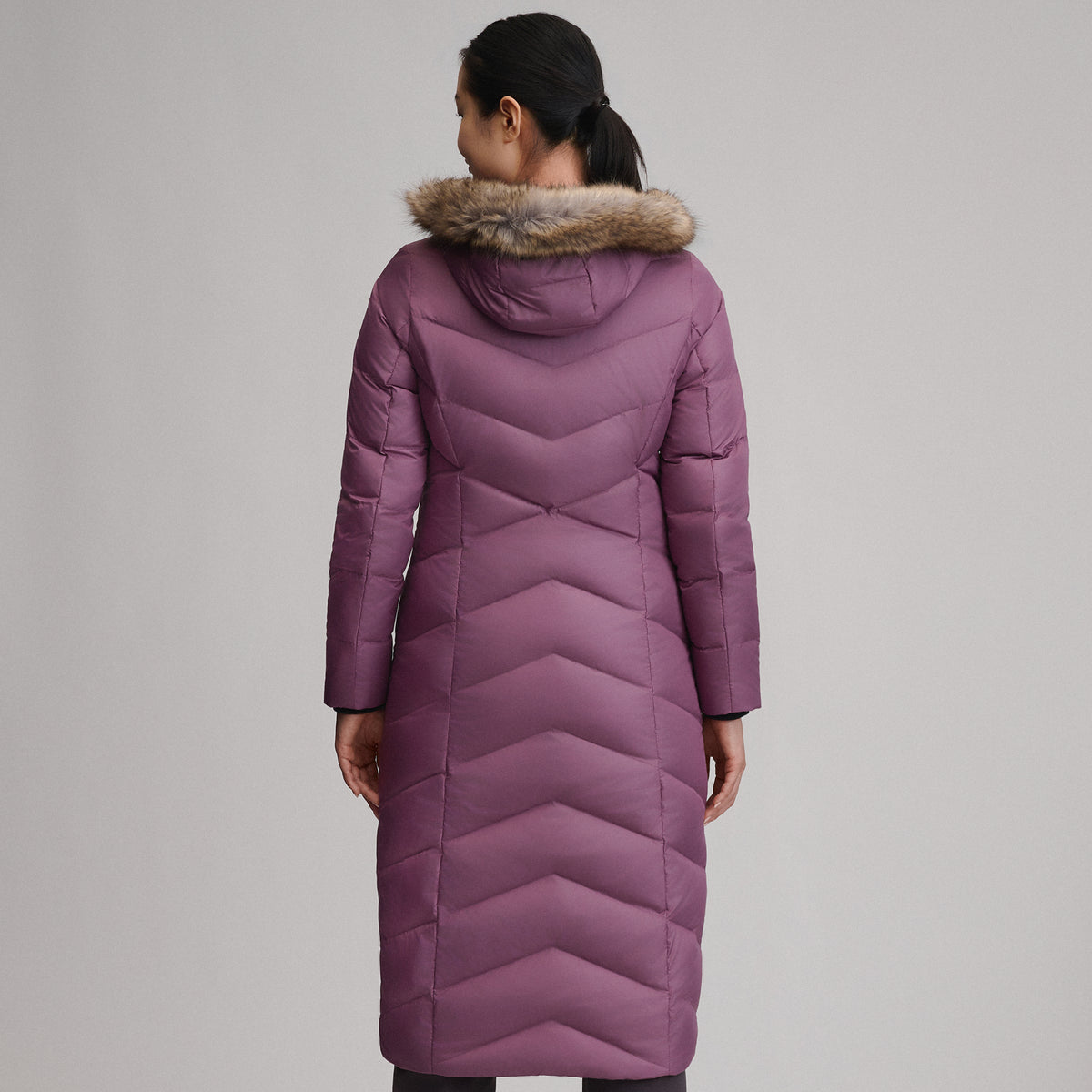 Women's Classic Down Duffle Jacket-Deep Wisteria-17