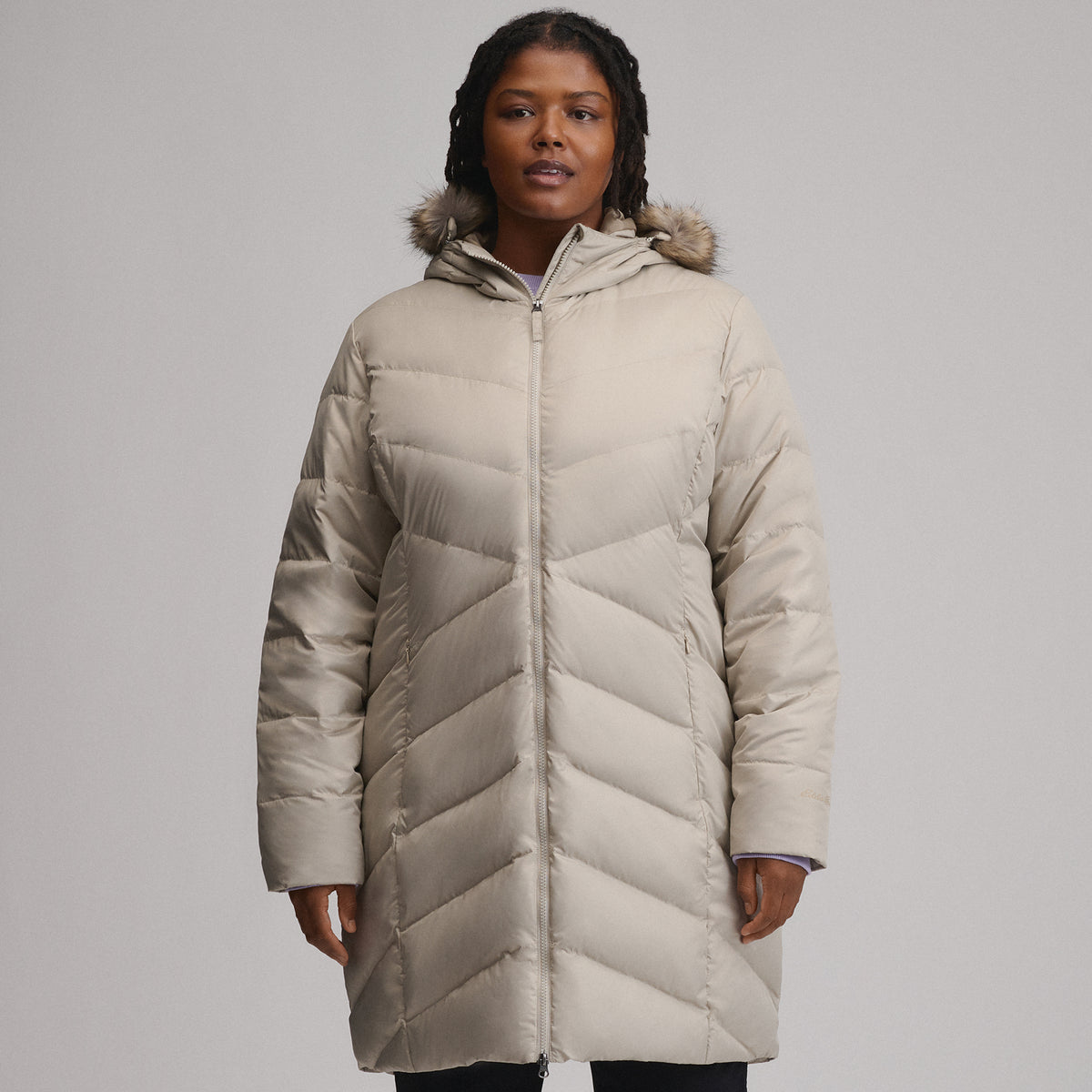 Women's Classic Down Parka-Pumice-1