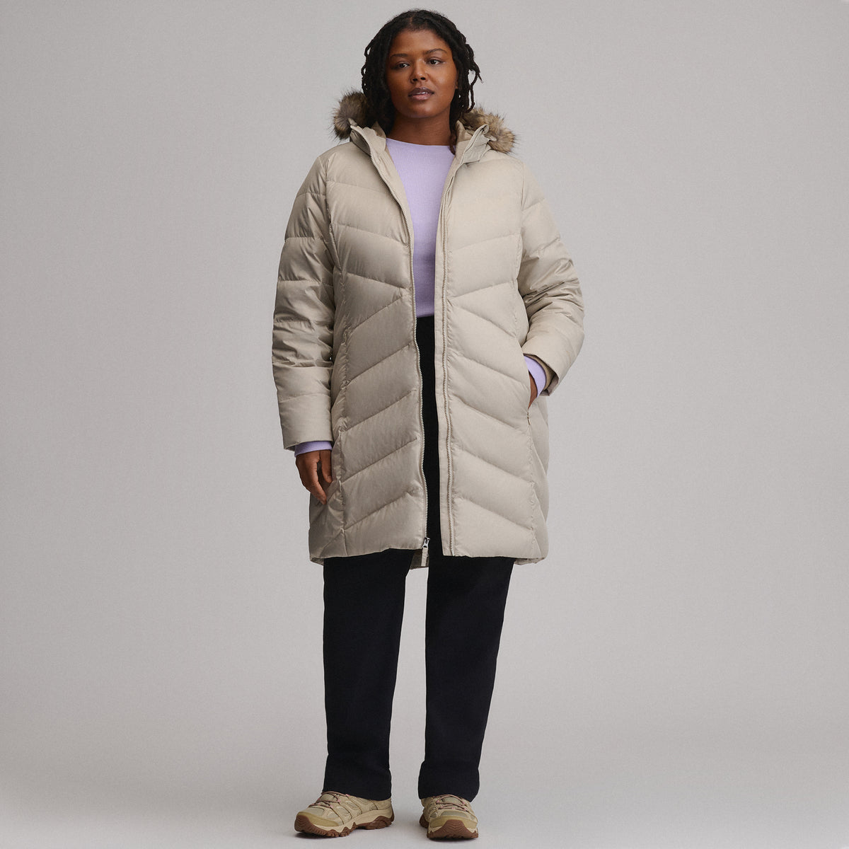Women's Classic Down Parka-Pumice-5
