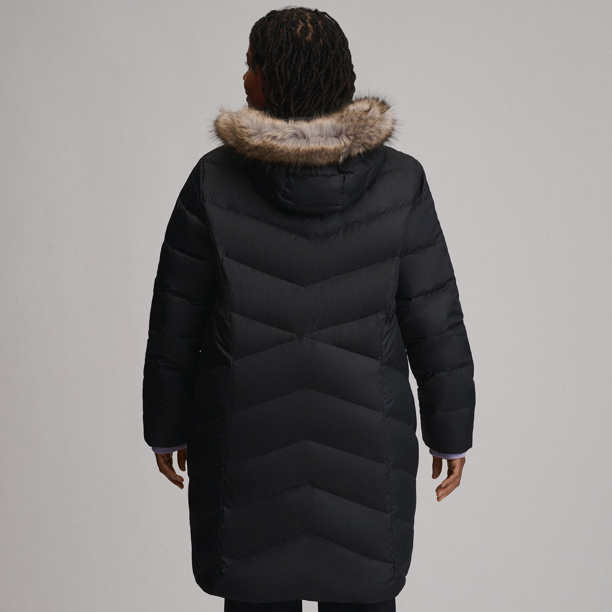 Women's Classic Down Parka-Black-7