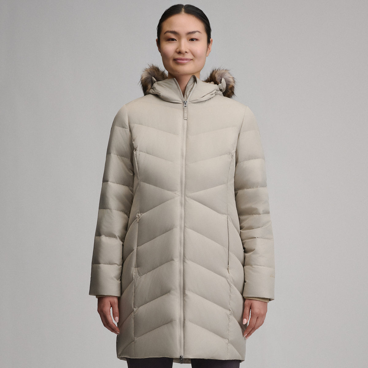 Women's Classic Down Parka-Pumice-1
