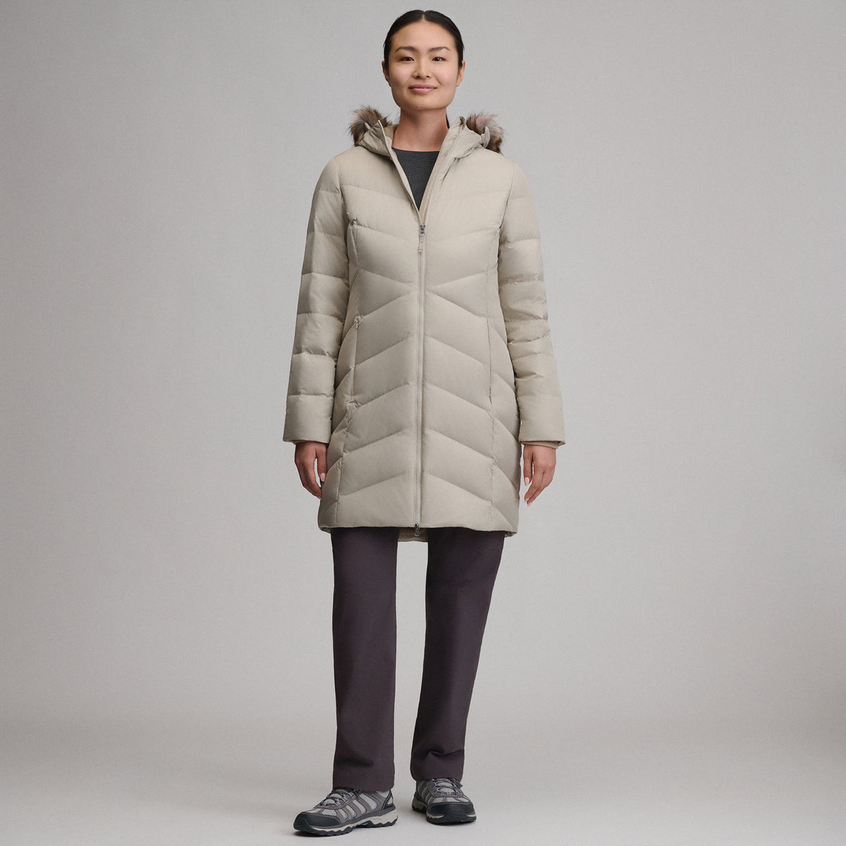 Women's Classic Down Parka-Pumice-5