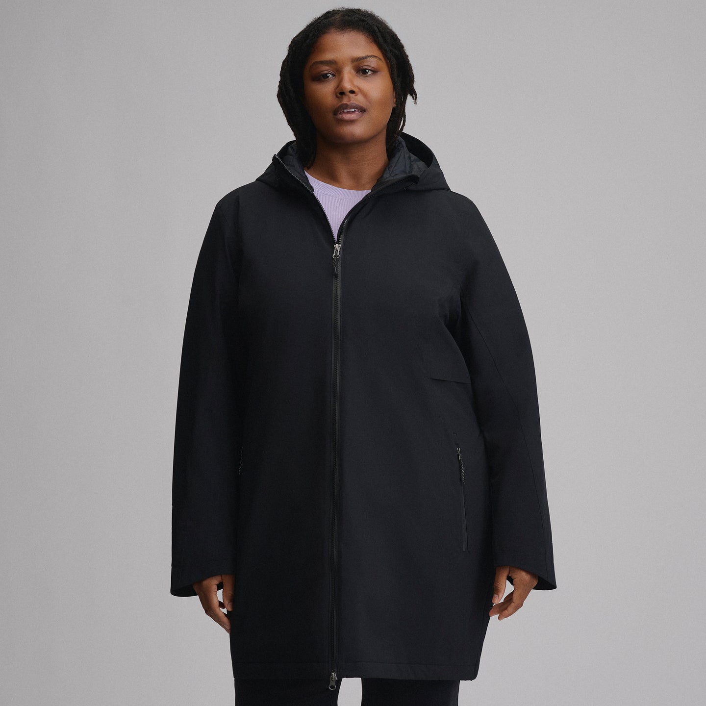 Women's Cloud Cap Stretch Insulated Parka-Black-1