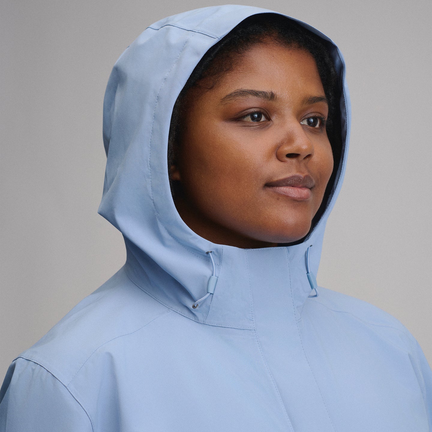 Women's Cloud Cap Waterproof Stretch Hooded Rain Parka-Cascade-18