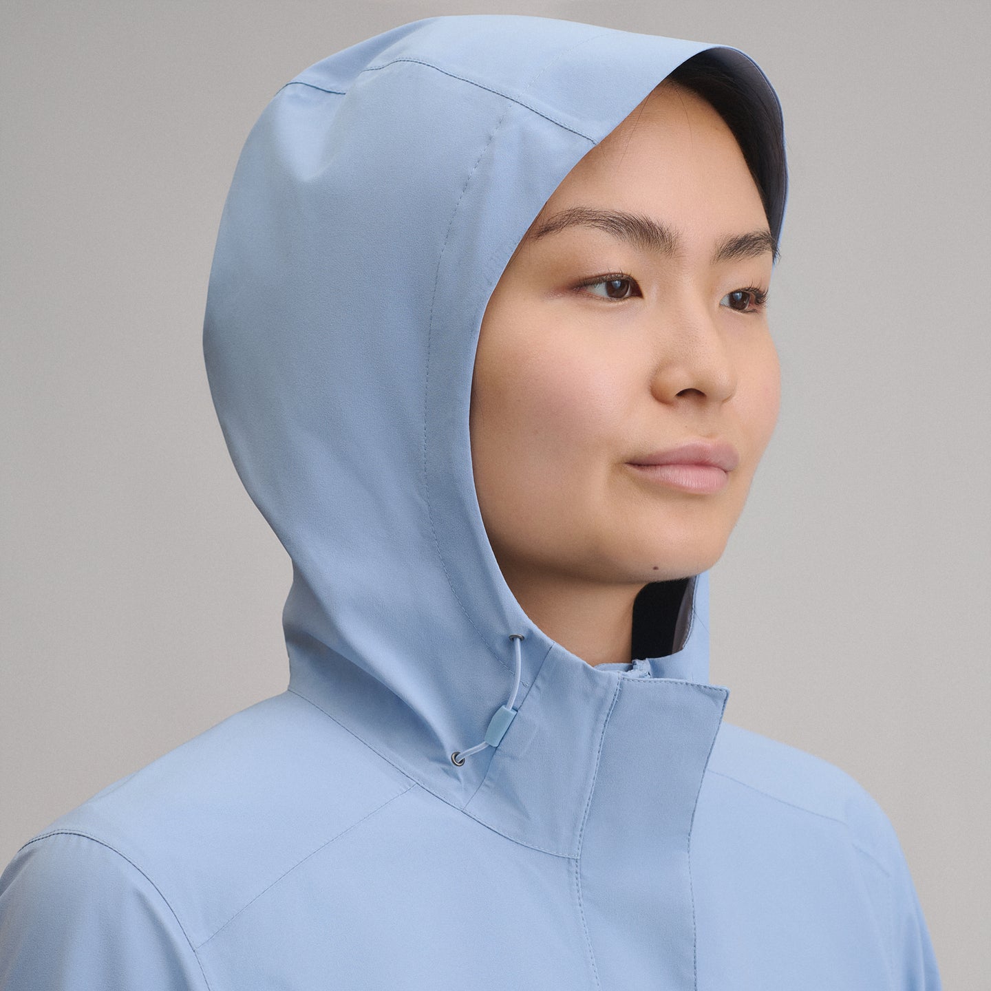 Women's Cloud Cap Waterproof Stretch Hooded Rain Parka-Cascade-19