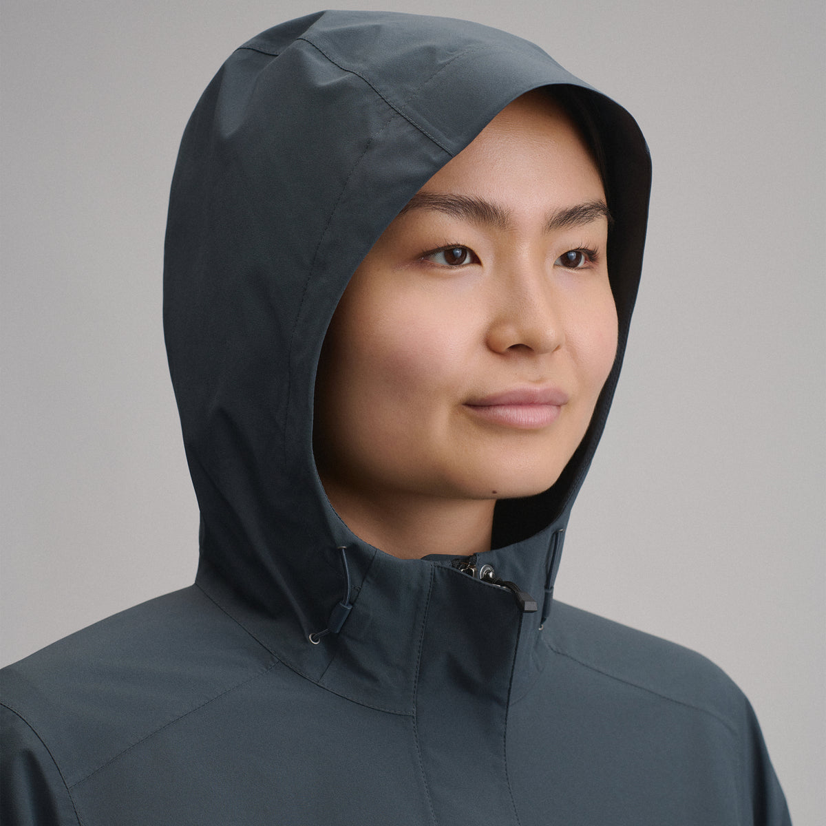Women's Cloud Cap Waterproof Stretch Hooded Rain Parka-Storm-40