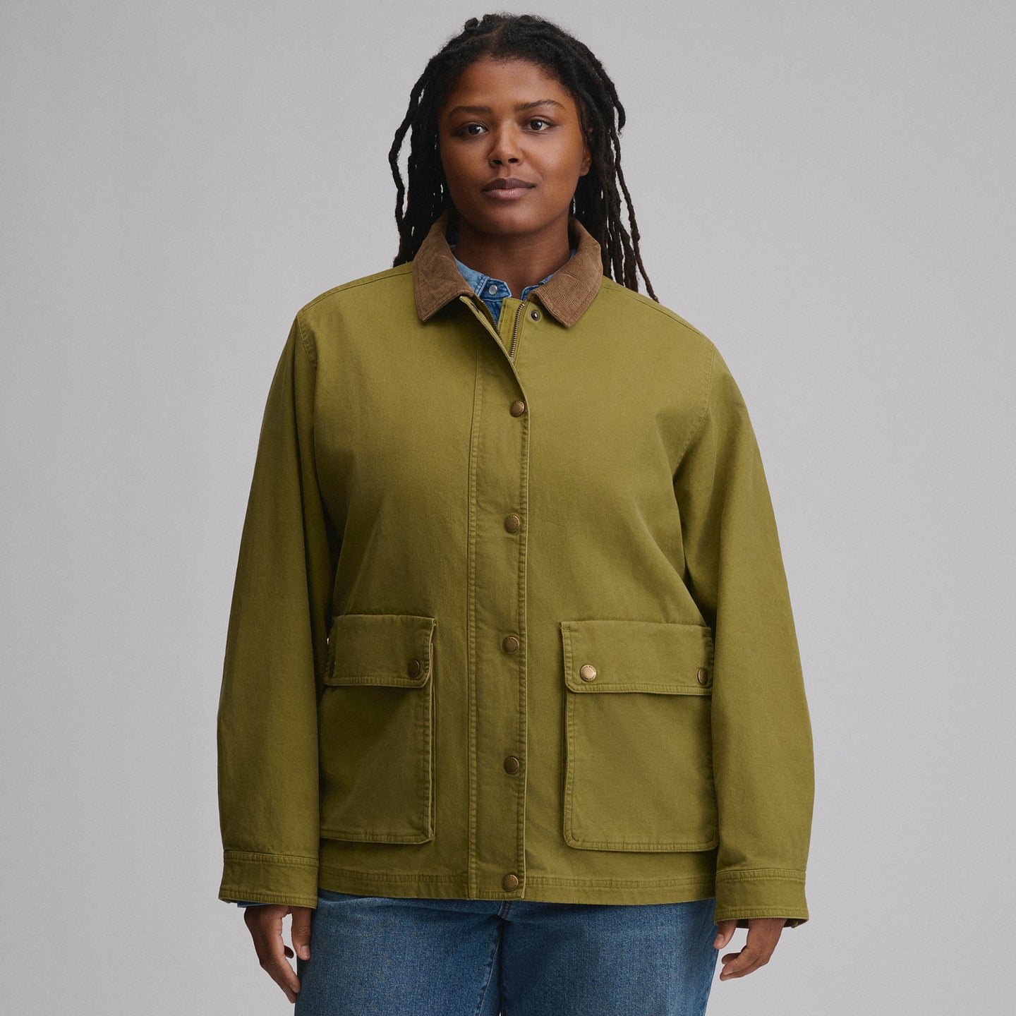 Women's EB Barn Coat-Seaweed-5