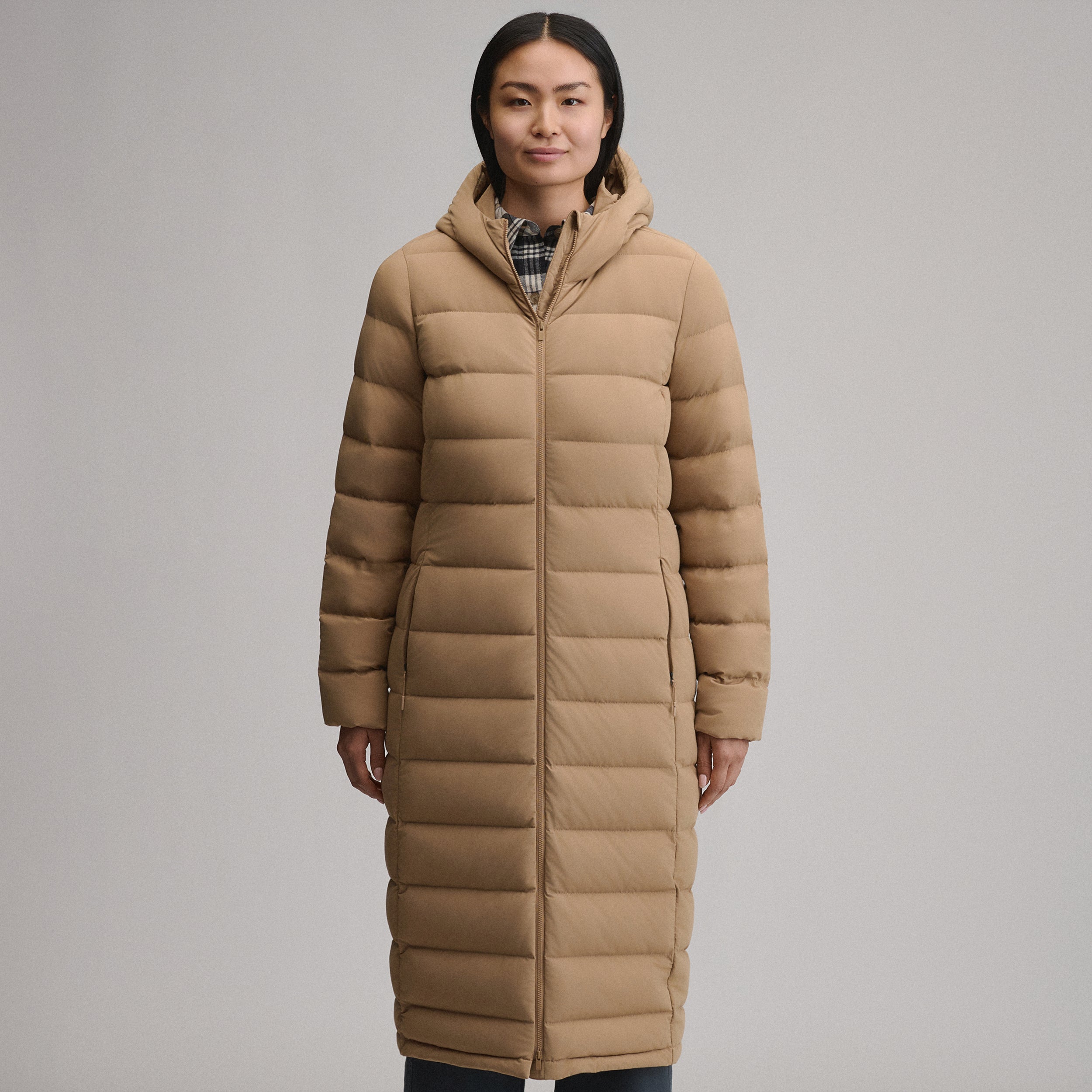 Women's EB Stretch Down Hooded Duffle Coat – Eddie Bauer