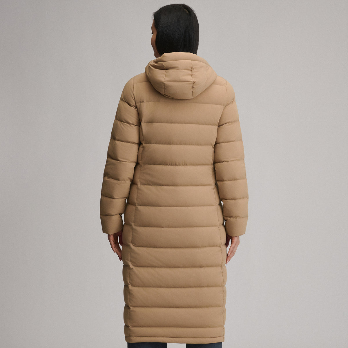 EB Stretch Down Duffle-Camel-7