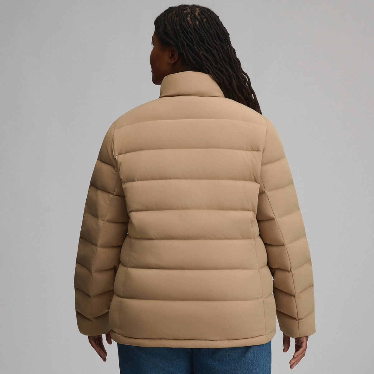 Women's EB Stretch Down Jacket-Camel-10
