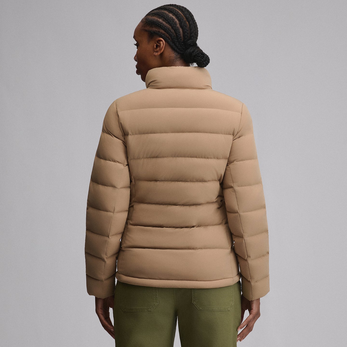 Women's EB Stretch Down Jacket-Camel-6