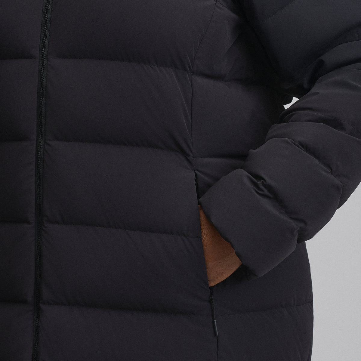 Women's EB Stretch Down Parka-Black-3
