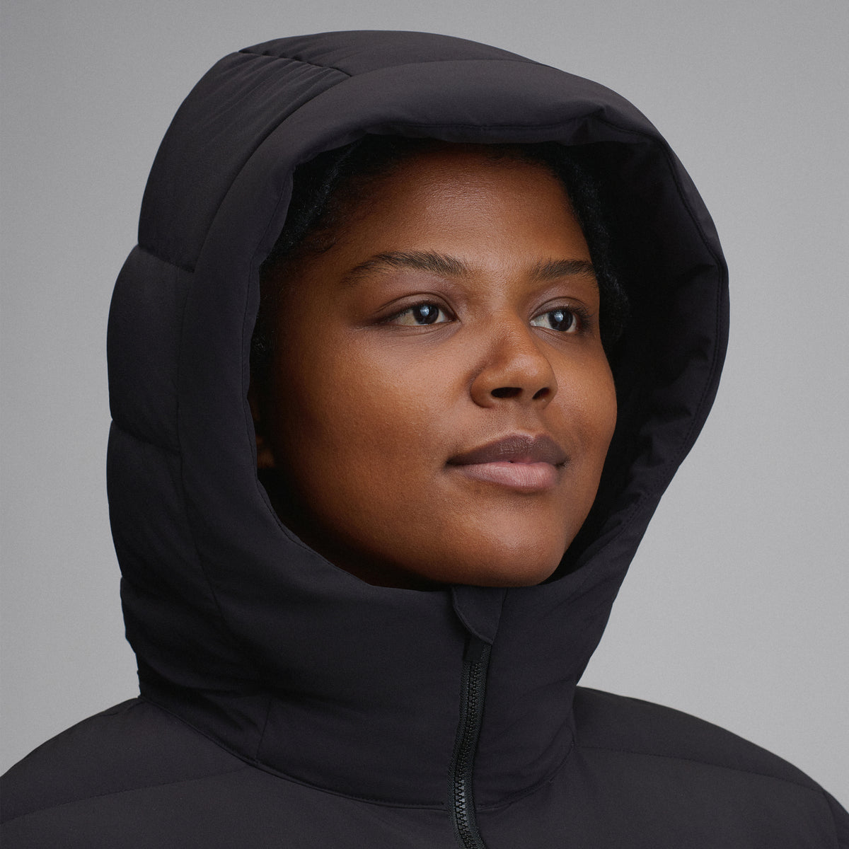 Women's EB Stretch Down Parka-Black-4
