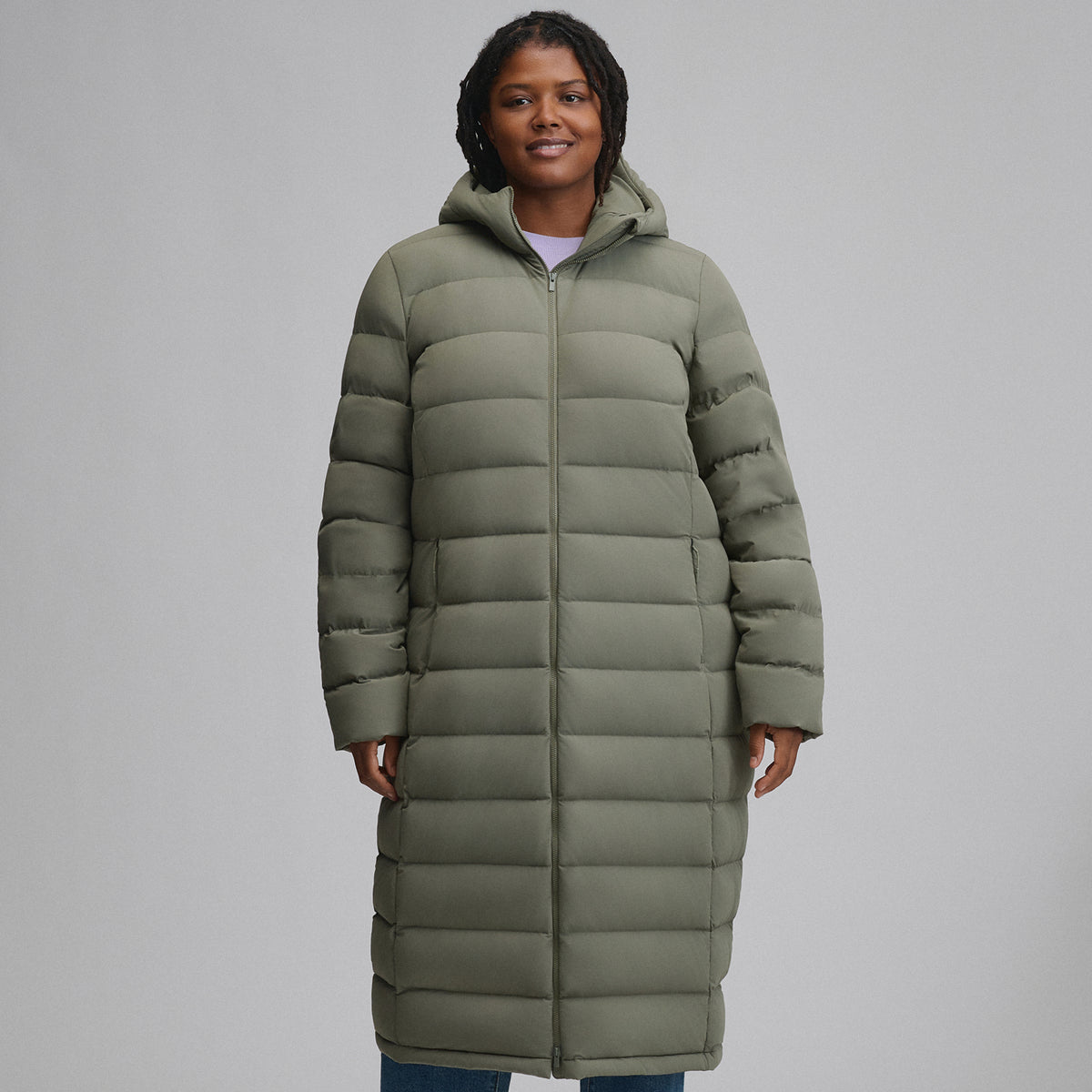 Women's EB Stretch Down Parka-Sprig-11