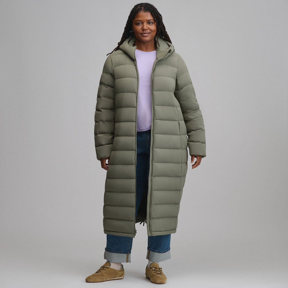 Women's EB Stretch Down Parka-Sprig-15