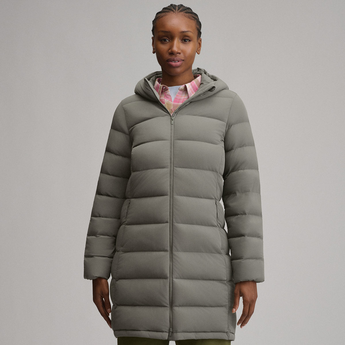 Women's EB Stretch Down Parka-Black-1