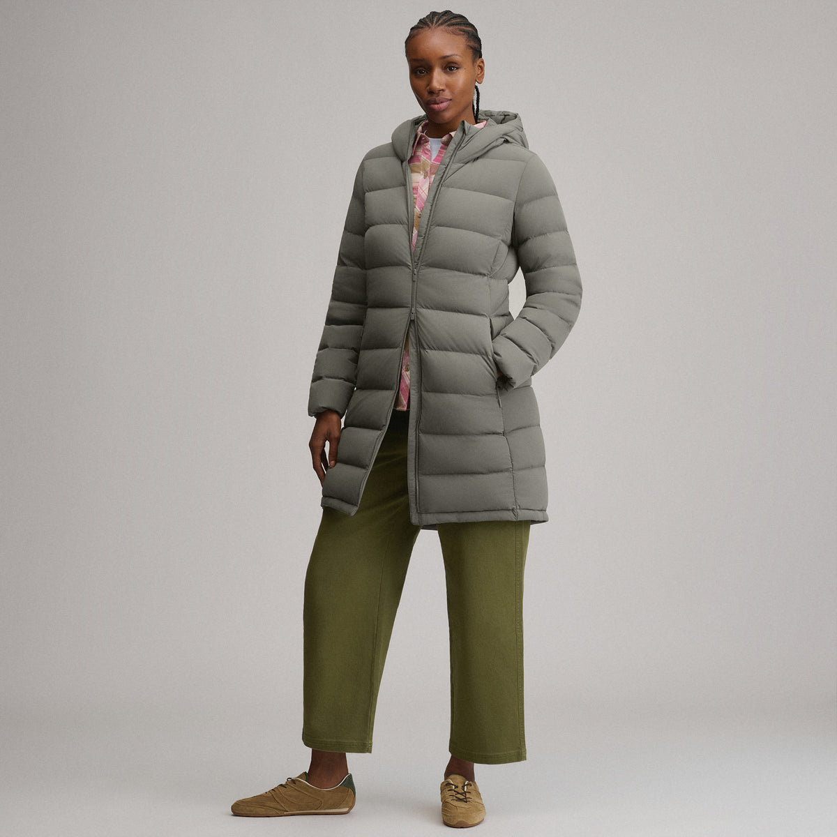 Women's EB Stretch Down Parka-Black-5